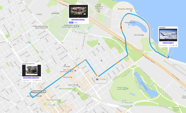 Aeroparque Estacionar cerca